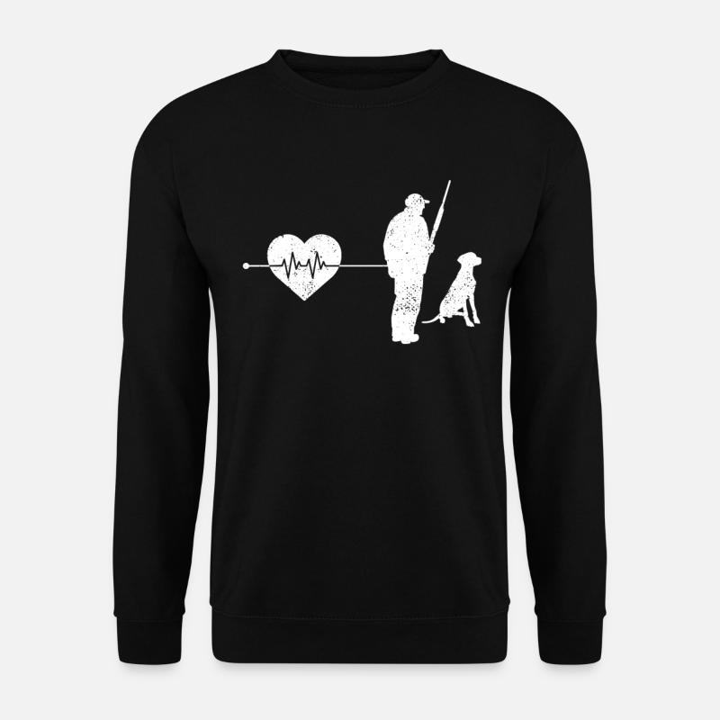 Hunter Heartbeat - Unisex Sweatshirt - black