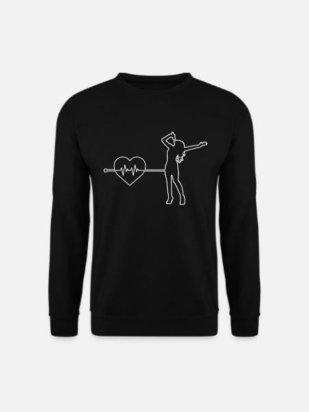 Singing heartbeat - Unisex Sweatshirt - black