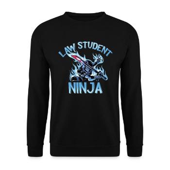Lawyer Lawyer Profession Profession Career - Unisex Sweatshirt - black - Front - Alina (178cm) & Michal (187cm)