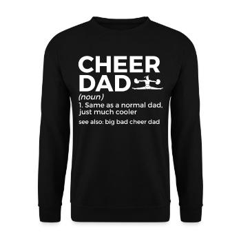 Cheerleader Cheerleading - Unisex Sweatshirt - black - Front - Alina (178cm) & Michal (187cm)