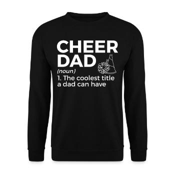 Cheerleader Cheerleading - Unisex Sweatshirt - black - Front - Alina (178cm) & Michal (187cm)