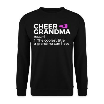 Cheerleader Cheerleading - Unisex Sweatshirt - black - Front - Alina (178cm) & Michal (187cm)
