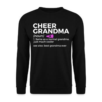 Cheerleader Cheerleading - Unisex Sweatshirt - black - Front - Alina (178cm) & Michal (187cm)