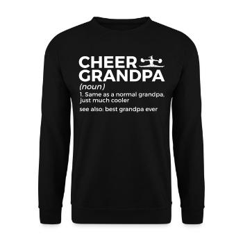 Cheerleader Cheerleading - Unisex Sweatshirt - black - Front - Alina (178cm) & Michal (187cm)