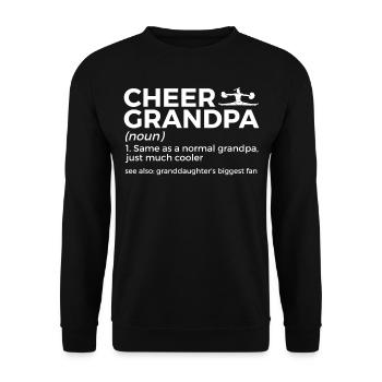 Cheerleader Cheerleading - Unisex Sweatshirt - black - Front - Alina (178cm) & Michal (187cm)