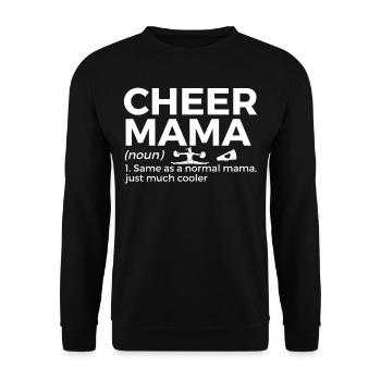 Cheerleader Cheerleading - Unisex Sweatshirt - black - Front - Alina (178cm) & Michal (187cm)