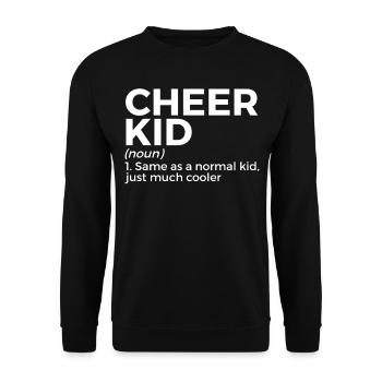 Cheerleader Cheerleading - Unisex Sweatshirt - black - Front - Alina (178cm) & Michal (187cm)