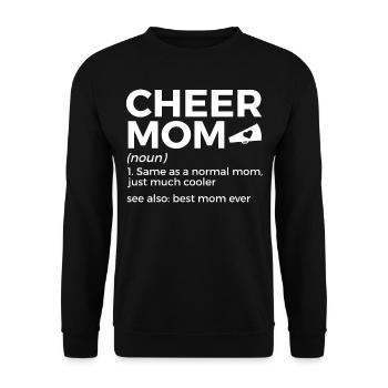 Cheerleader Cheerleading - Unisex Sweatshirt - black - Front - Alina (178cm) & Michal (187cm)