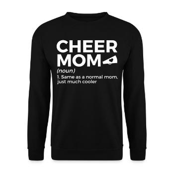 Cheerleader Cheerleading - Unisex Sweatshirt - black - Front - Alina (178cm) & Michal (187cm)