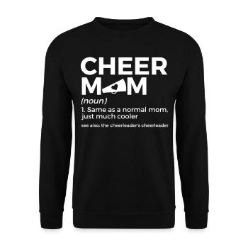 Cheerleader Cheerleading - Unisex Sweatshirt - black - Front - Alina (178cm) & Michal (187cm)