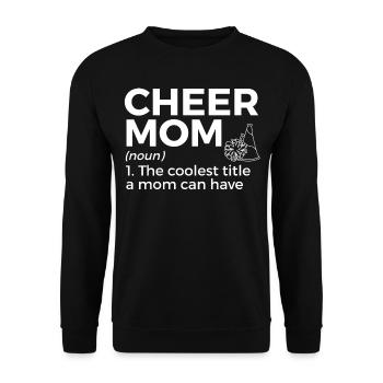 Cheerleader Cheerleading - Unisex Sweatshirt - black - Front - Alina (178cm) & Michal (187cm)