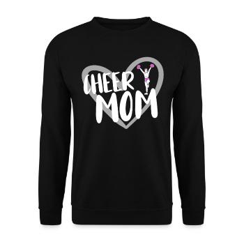 Cheerleader Cheerleading - Unisex Sweatshirt - black - Front - Alina (178cm) & Michal (187cm)