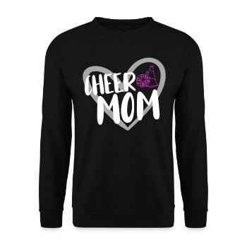 Cheerleader Cheerleading - Unisex Sweatshirt - black - Front - Alina (178cm) & Michal (187cm)