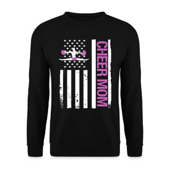 Cheerleader Cheerleading - Unisex Sweatshirt - black - Front - Alina (178cm) & Michal (187cm)