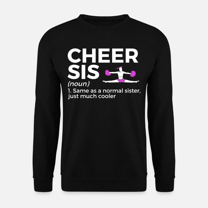 Cheerleader Cheerleading - Unisex Pullover - Schwarz