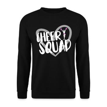 Cheerleader Cheerleading - Unisex Sweatshirt - black - Front - Alina (178cm) & Michal (187cm)