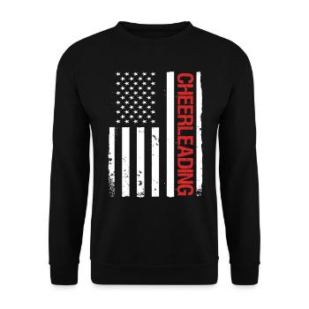 Cheerleader Cheerleading - Unisex Sweatshirt - black - Front - Alina (178cm) & Michal (187cm)