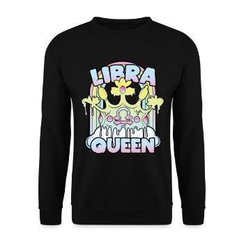 Reine de la Balance - Sweat-shirt Unisexe - noir - Devant - Alina (178cm) & Michal (187cm)