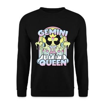Reine des Gémeaux - Sweat-shirt Unisexe - noir - Devant - Alina (178cm) & Michal (187cm)