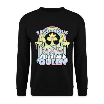 Reine Sagittaire - Sweat-shirt Unisexe - noir - Devant - Alina (178cm) & Michal (187cm)
