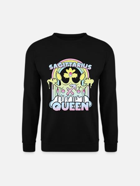 Sagittarius Queen - Unisex Sweatshirt - black
