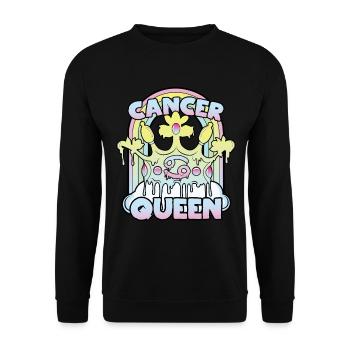La Reine du Cancer - Sweat-shirt Unisexe - noir - Devant - Alina (178cm) & Michal (187cm)