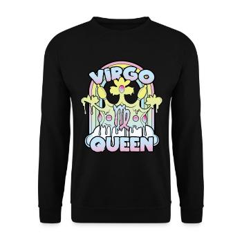 Virgin Queen - Unisex Sweatshirt - black - Front - Alina (178cm) & Michal (187cm)