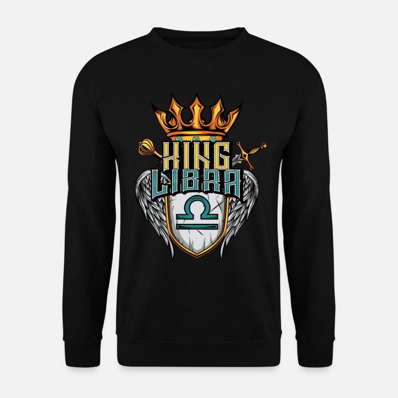 Waage Sternzeichen - Unisex Pullover - Schwarz