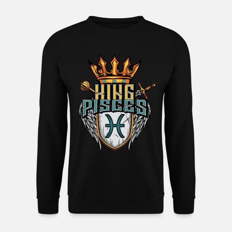 Fische Sternzeichen - Unisex Pullover - Schwarz