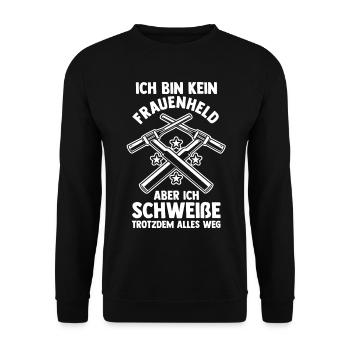 Schweißen Metallbau Metallbauer Schweißer - Unisex Pullover - Schwarz - Vorne - Alina (178cm) & Michal (187cm)