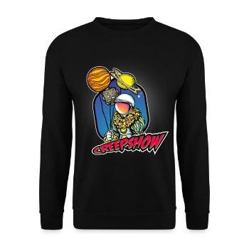Astronaut - Unisex Pullover - Schwarz - Vorne - Alina (178cm) & Michal (187cm)