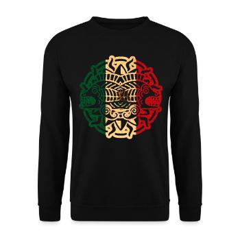 Mexique aztèque - Sweat-shirt Unisexe - noir - Devant - Alina (178cm) & Michal (187cm)