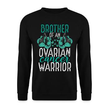 Brother Ovarian Cancer Awareness Sibling Twin - Unisex Pullover - Schwarz - Vorne - Alina (178cm) & Michal (187cm)