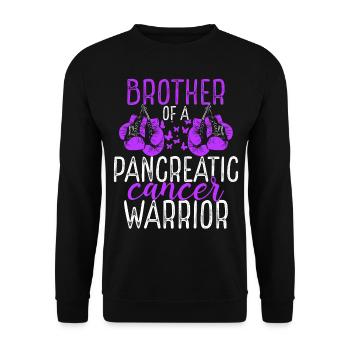 Frère Frère et sœur Frère et sœur Sensibilisation au cancer du pancréas Jumeau - Sweat-shirt Unisexe - noir - Devant - Alina (178cm) & Michal (187cm)