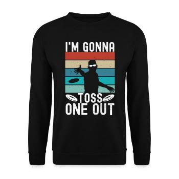 Disc Golf Disc Golfer - Unisex Sweatshirt - black - Front - Alina (178cm) & Michal (187cm)