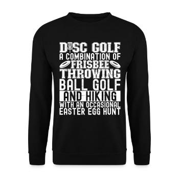 Disc Golf Disc Golfer - Unisex Sweatshirt - black - Front - Alina (178cm) & Michal (187cm)