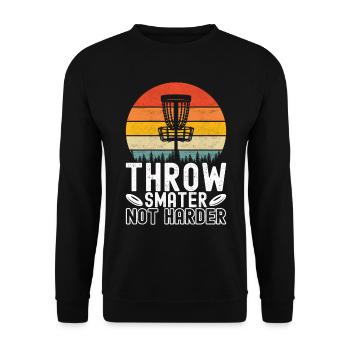 Disc Golf Disc Golfer - Unisex Sweatshirt - black - Front - Alina (178cm) & Michal (187cm)