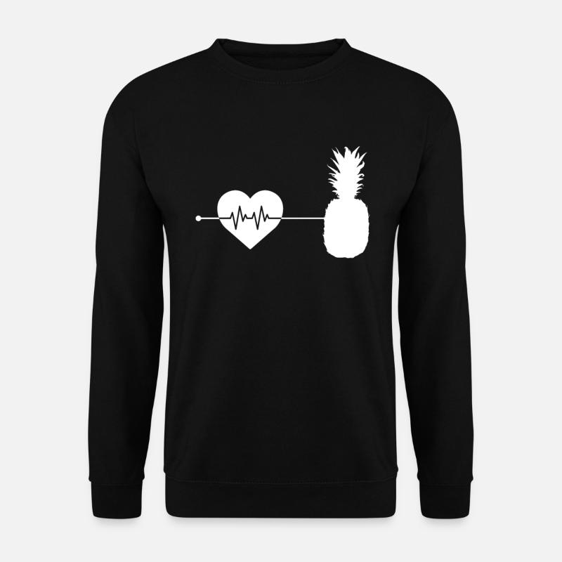 Pineapple's heartbeat - Unisex Sweatshirt - black