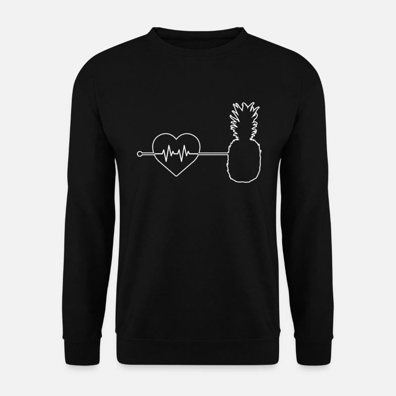 Pineapple's heartbeat - Unisex Sweatshirt - black