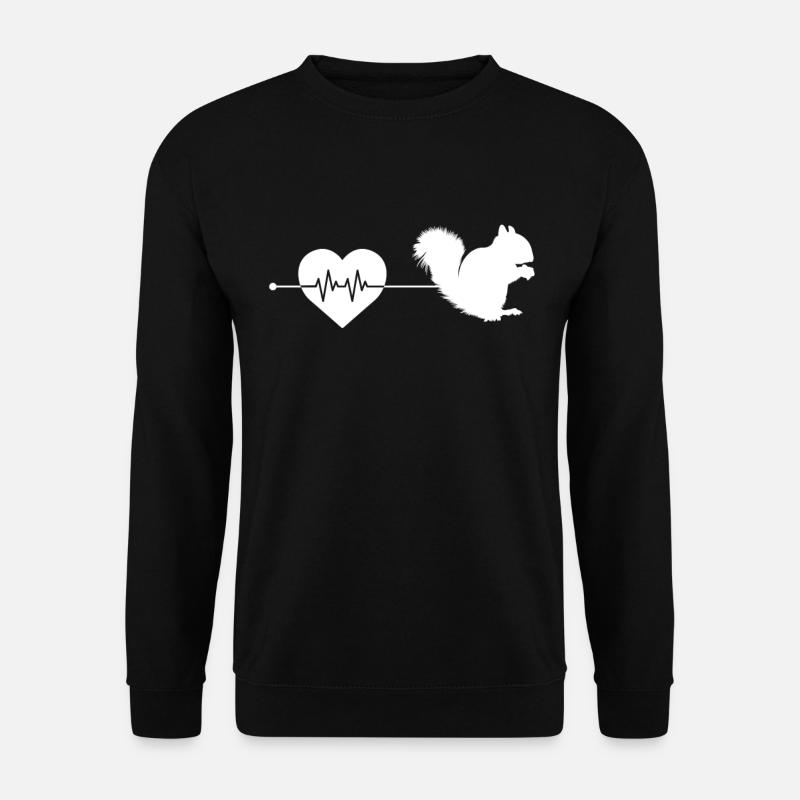 Rythme cardiaque d’écureuil - Sweat-shirt Unisexe - noir