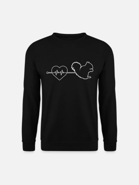 Squirrel heartbeat - Unisex Sweatshirt - black