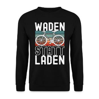 Fahrrad Fahrradfahrer - Unisex Pullover - Schwarz - Vorne - Alina (178cm) & Michal (187cm)