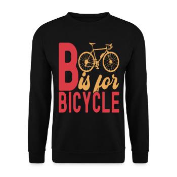 Fahrrad Fahrradfahrer - Unisex Pullover - Schwarz - Vorne - Alina (178cm) & Michal (187cm)
