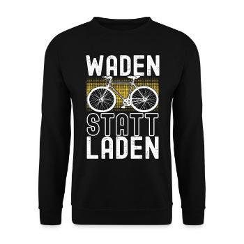 Fahrrad Fahrradfahrer - Unisex Pullover - Schwarz - Vorne - Alina (178cm) & Michal (187cm)