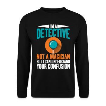 Ich Bin Ein Detektiv, Keine - Unisex Pullover - Schwarz - Vorne - Alina (178cm) & Michal (187cm)