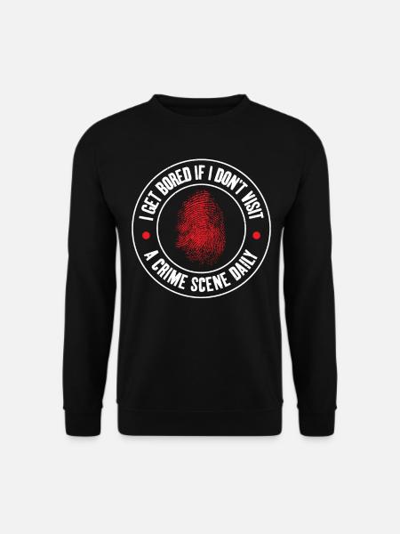 Sono annoiato, scienziato forense, - Felpa unisex - nero