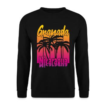 Granada Nicaragua - Unisex Pullover - Schwarz - Vorne - Alina (178cm) & Michal (187cm)