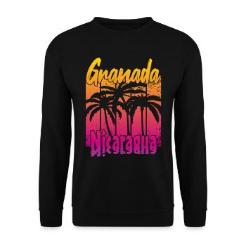 Granada Nicaragua - Unisex Pullover - Schwarz - Vorne - Alina (178cm) & Michal (187cm)