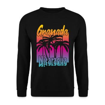 Granada Nicaragua - Unisex Pullover - Schwarz - Vorne - Alina (178cm) & Michal (187cm)