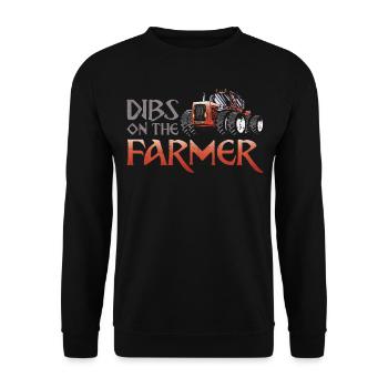 Farming Farmer Girl Vintage - Unisex Pullover - Schwarz - Vorne - Alina (178cm) & Michal (187cm)